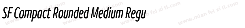 SF Compact Rounded Medium Regular字体转换